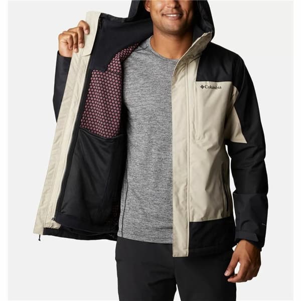 Jakke i voksenstørrelse Columbia Electric Peak Svart Beige 2-i-1 Med hette - XL
