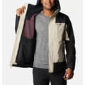 Miniatyrbilde 7 av 10: Jakke i voksenstørrelse Columbia Electric Peak Svart Beige 2-i-1 Med hette - XL