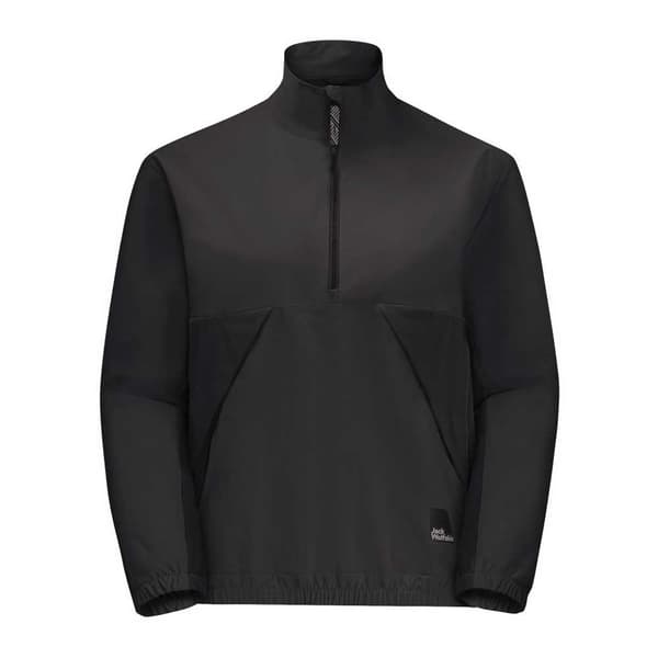 Jack Wolfskin Teen Fleecejakke Med Halv Lynlås Sort 176 cm