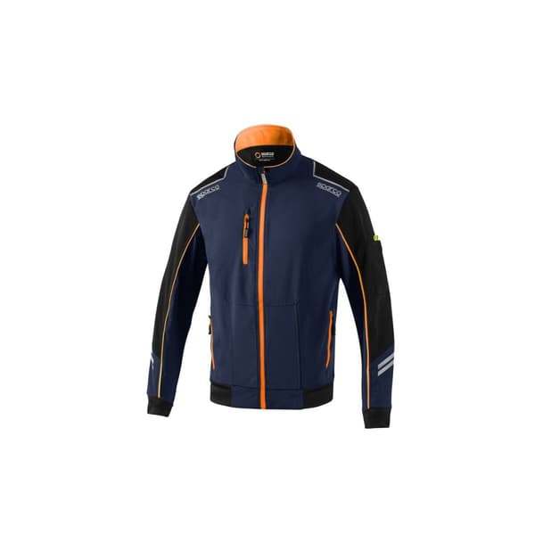 Miesten urheilutakki Sparco Tech TW Sininen Oranssi Tummansininen - S