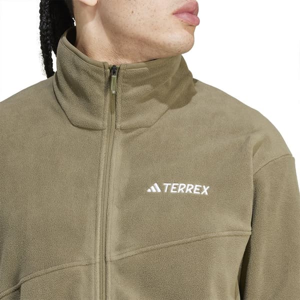 Adidas Terrex Multi Vetoketjullinen Fleecetakki Vihreä L Mies
