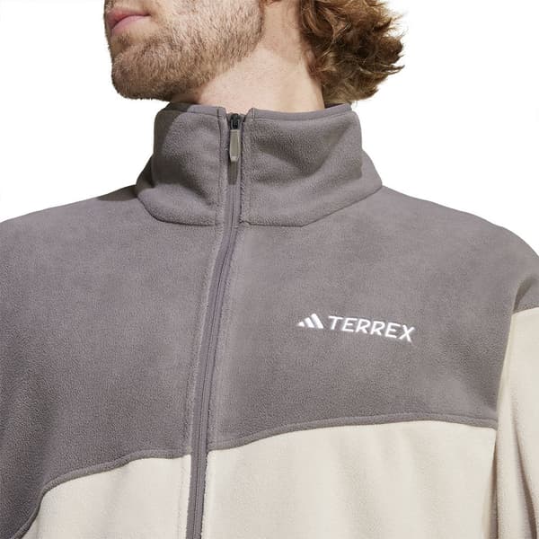 Adidas Terrex Multi Fleecejacka Med Dragkedja Beige M Man