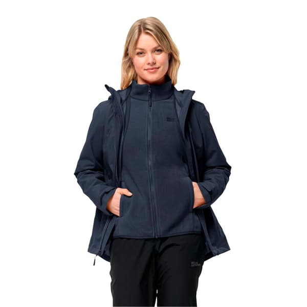 Jack Wolfskin Moonrise 3in1 Jakke Blå XS Kvinde