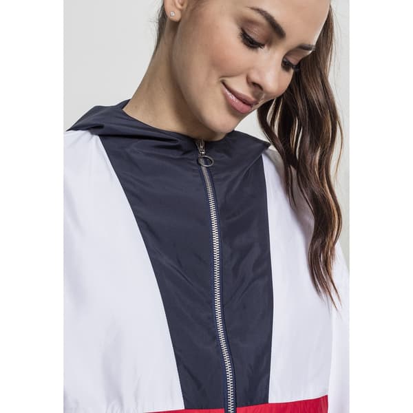 Urban Classics 3-tone Oversize Parka Blå L Kvinde