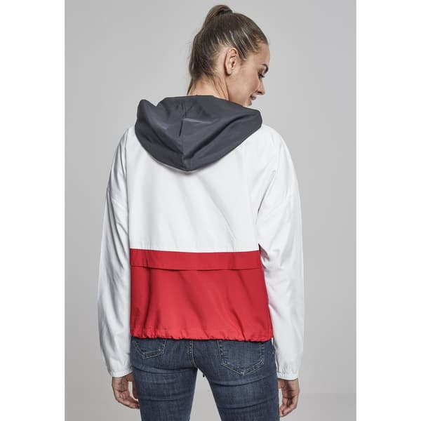 Urban Classics 3-tone Oversize Parka Blå L Kvinde