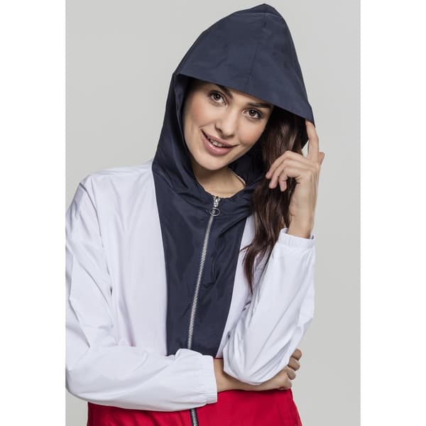Urban Classics 3-tone Oversize Parka Blå L Kvinde