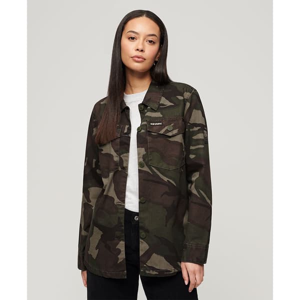 Superdry Military Overtrøje Grøn M Kvinde