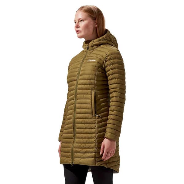 Berghaus Nula Micro Long Jakke Brun,Gylden 16 Kvinde