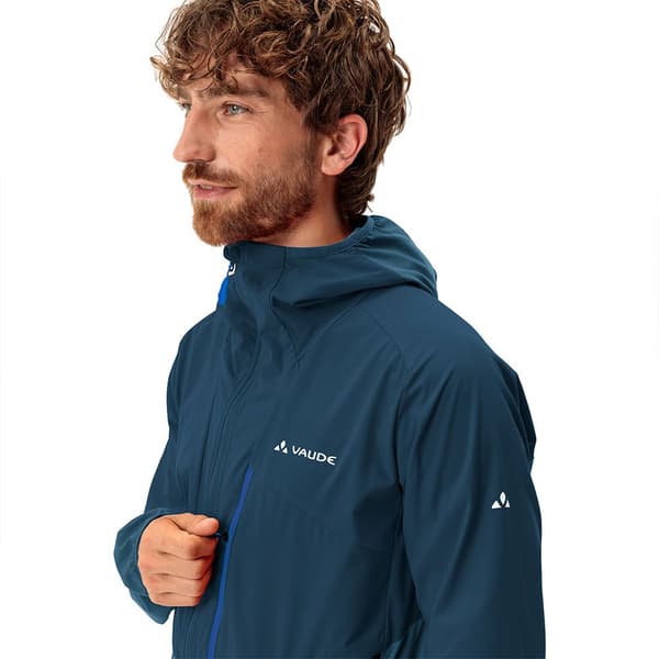 Vaude Tekoa Fleecejacka Med Huva Blå S Man