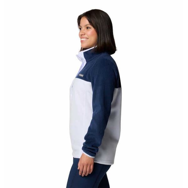 Columbia Benton Springs™ Fleecejakke Med Halv Lynlås Hvid,Blå M Kvinde