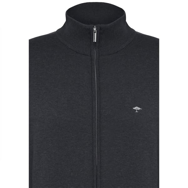 Fynch Hatton Sfpk212 Trøje Med Lynlås Sort 2XL Mand