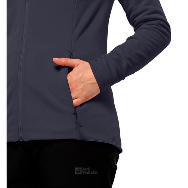 Jack Wolfskin Baiselberg Fleecejacka Med Dragkedja Grå XS Kvinna