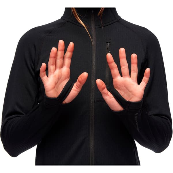Black Diamond Coefficient Hupullinen Fleecetakki Musta M Nainen