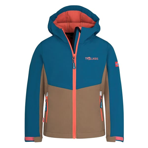 Trollkids Kristiansand Jacka Brun,Orange,Blå 128 cm Pojke