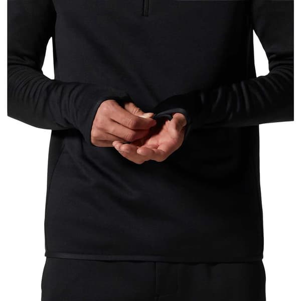Mountain Hardwear Polartec® Power Stretch® Pro Fleecejakke Med Halv Lynlås Sort L Mand