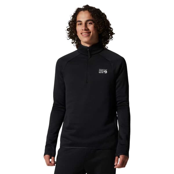 Mountain Hardwear Polartec® Power Stretch® Pro Fleecejakke Med Halv Lynlås Sort L Mand
