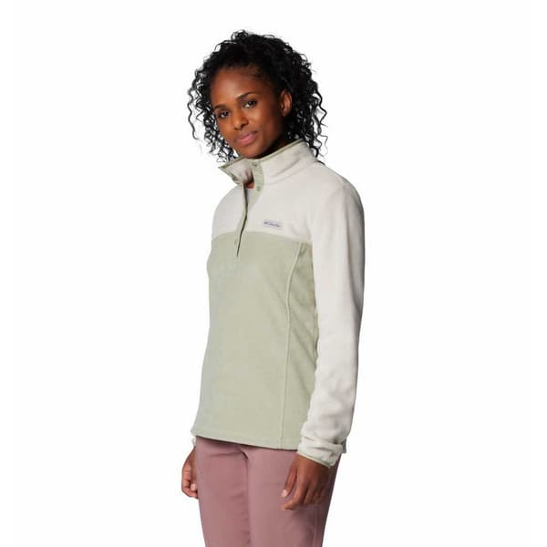 Columbia Benton Springs™ Fleecejakke Med Halv Lynlås Beige,Grøn XL Kvinde