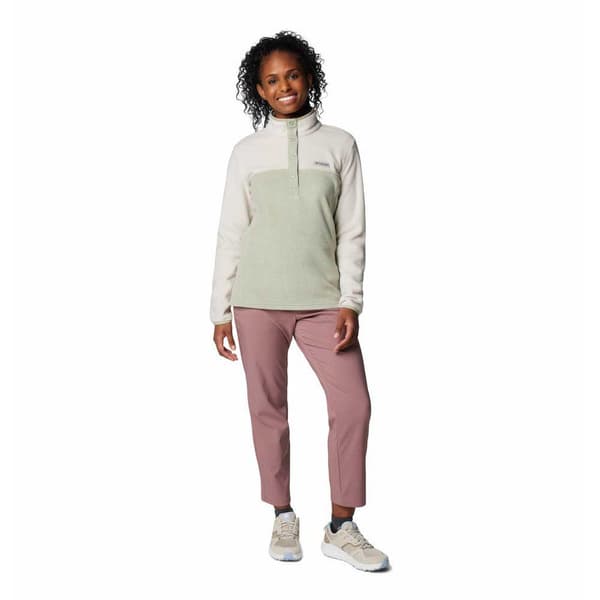 Columbia Benton Springs™ Fleecejakke Med Halv Lynlås Beige,Grøn XL Kvinde