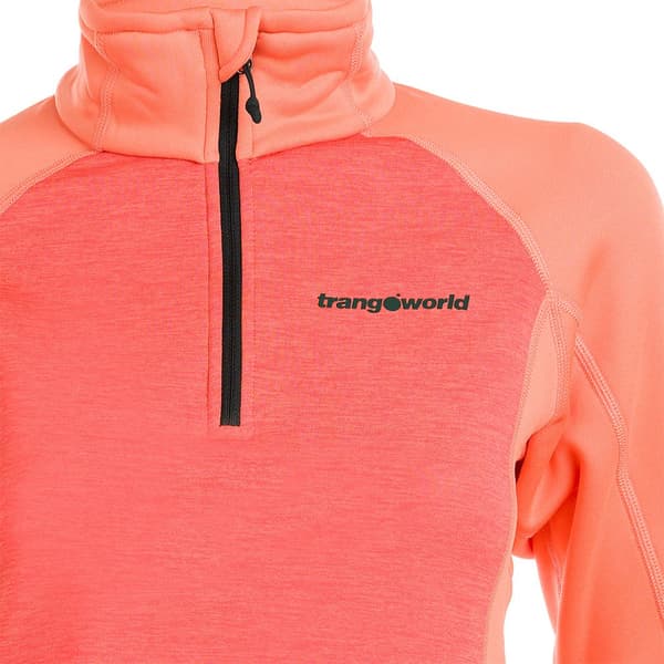 Trangoworld Palieres Fleecejakke Med Halv Lynlås Orange S Kvinde