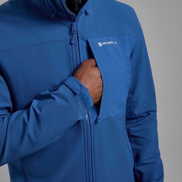 Montane Tenacity Xt Fleecejacka Med Dragkedja Blå L Man