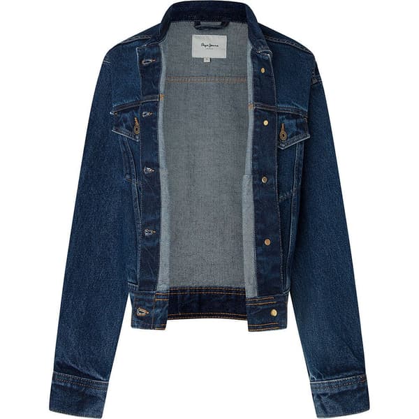 Pepe Jeans Relaxed Denim Jacka Blå XS Kvinna