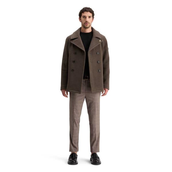 Scotch & Soda Wool Blend Peacoat Jakke  L Mand