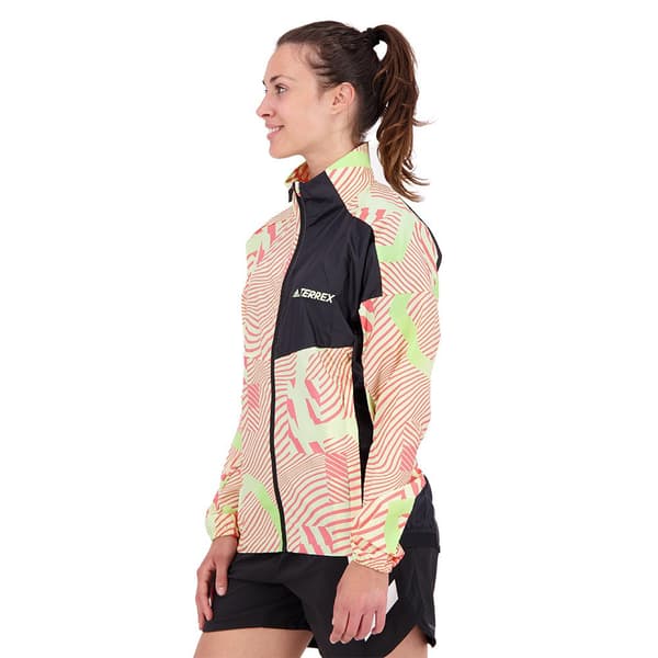 Adidas Trail Windbreaker Jakke Grøn M Kvinde