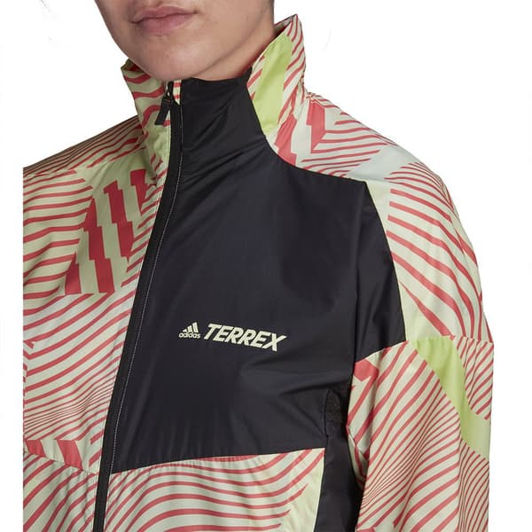 Adidas Trail Windbreaker Jakke Grøn M Kvinde