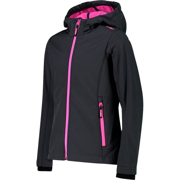 Cmp Fix Hood 3a29385n Softshelljakke Sort 12 Years Dreng