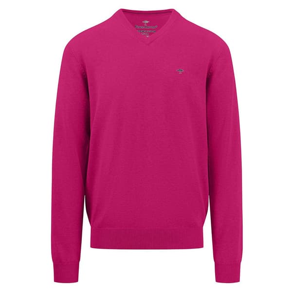 Fynch Hatton 1413211 V-aukkoinen Neulepaita Pinkki M Mies