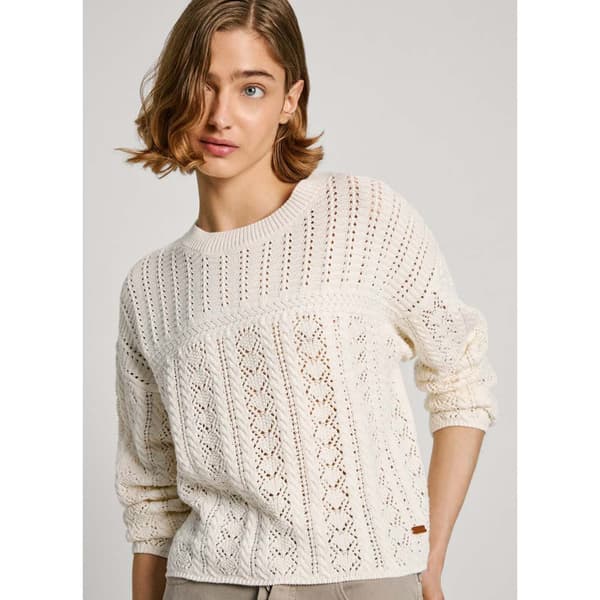 Pepe Jeans Isadora Tröja Beige M Kvinna