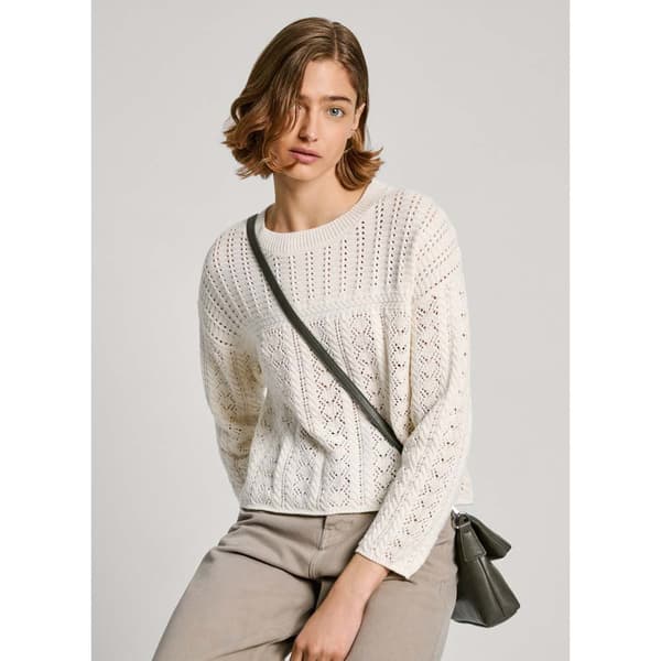 Pepe Jeans Isadora Tröja Beige M Kvinna