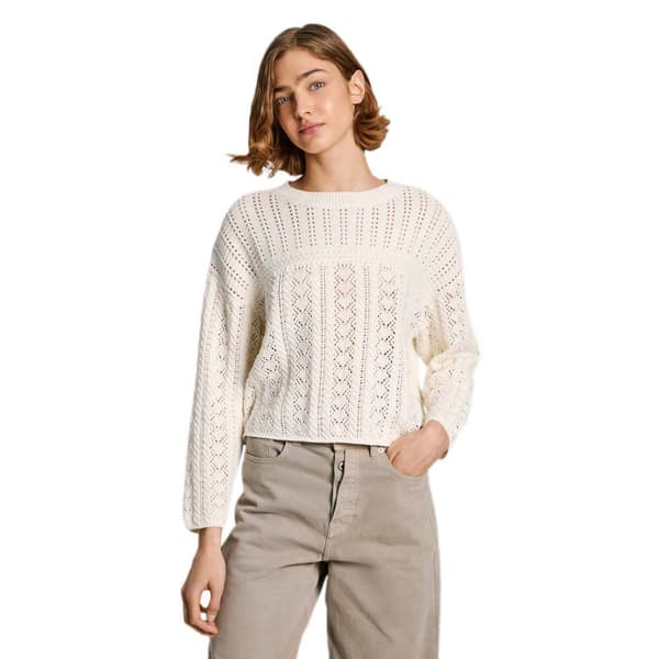 Pepe Jeans Isadora Tröja Beige M Kvinna
