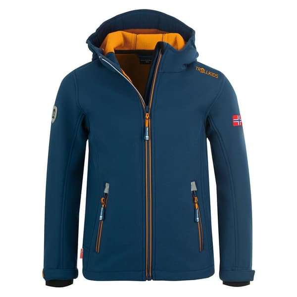 Trollkids Trollfjord Softshell-takki Sininen 110 cm Poika