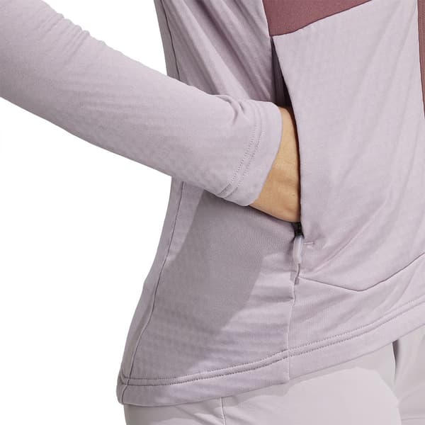 Adidas Terrex Multi Light Vetoketjullinen Fleecetakki Pinkki,Hopeinen L Nainen