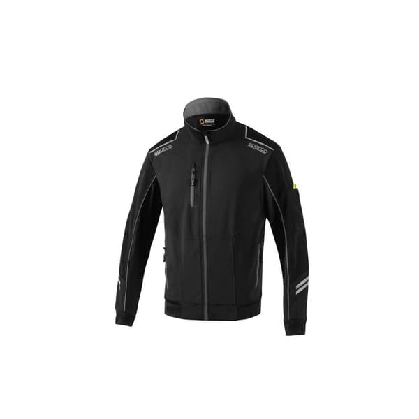 Miesten urheilutakki Sparco Tech TW Musta Harmaa - S