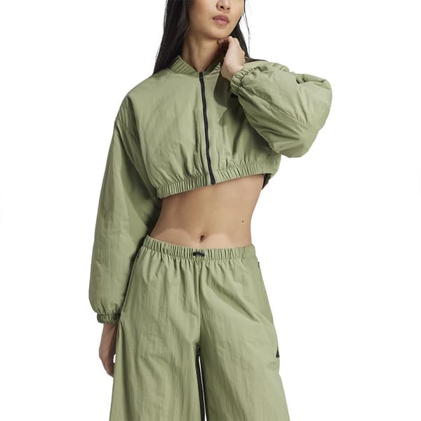 Adidas City Escape Padded Bomberjacka Grönt S Kvinna