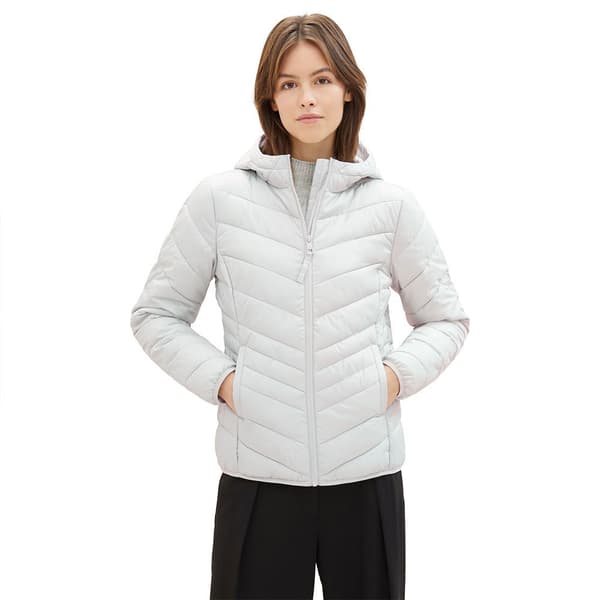 Tom Tailor Light Weight Puffer 1035807 Takki Harmaa M Nainen