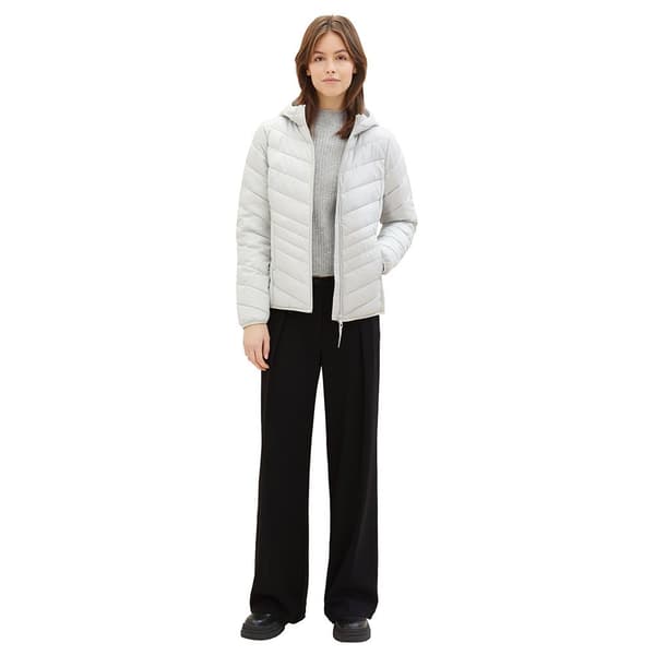 Tom Tailor Light Weight Puffer 1035807 Takki Harmaa M Nainen