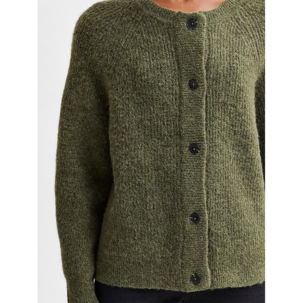 Selected Lulu Short Cardigan Grøn S Kvinde