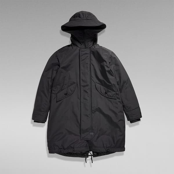 G-star Fishtail Parka Svart M Kvinna