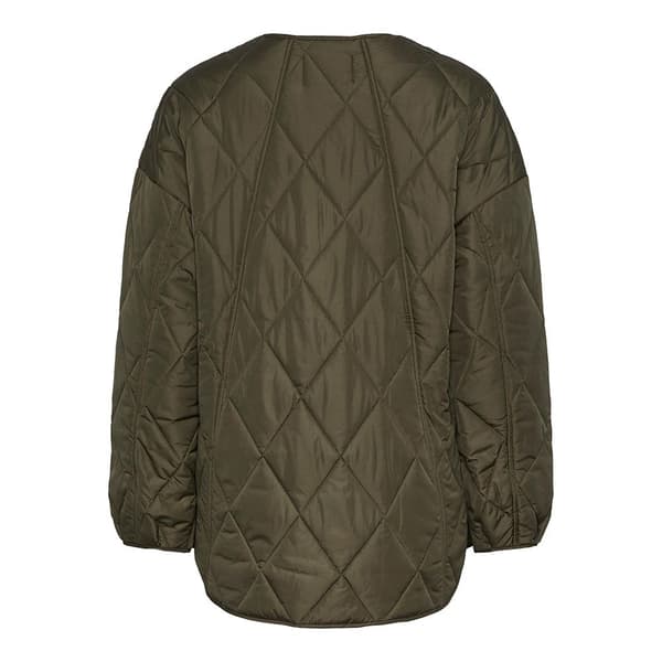 Pieces Stella Quilted Jakke Grøn L Kvinde