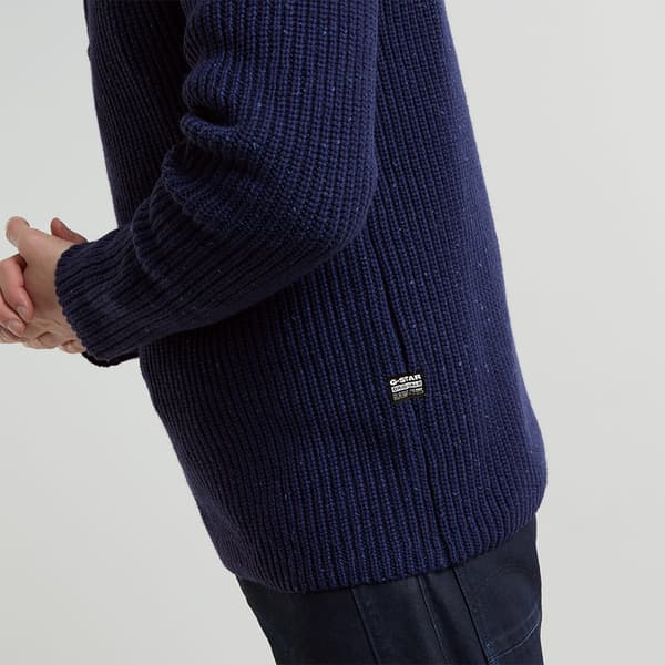 G-star Double Collar Skipper Trøje Blå L Mand