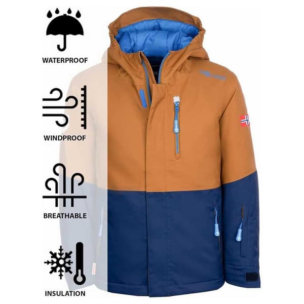 Trollkids Hallingdal Jakke Orange 104 cm Dreng