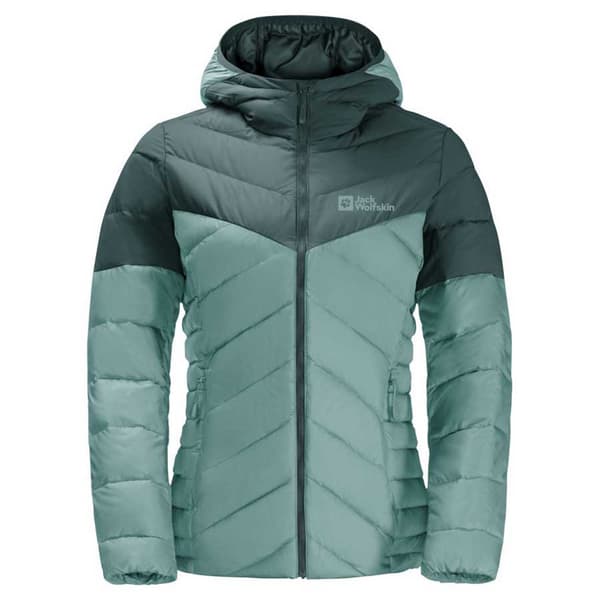Jack Wolfskin Tundra Down Jakke Grøn S Kvinde