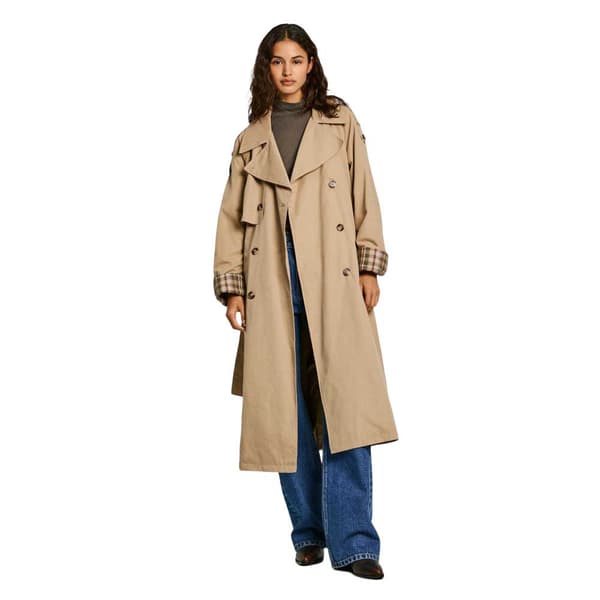 Pepe Jeans Pl402446 Regnrock Beige XS Kvinna