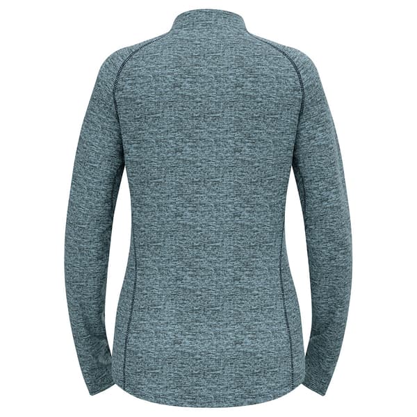 Odlo Tencia Fleece Med Halv Dragkedja Blå M Kvinna