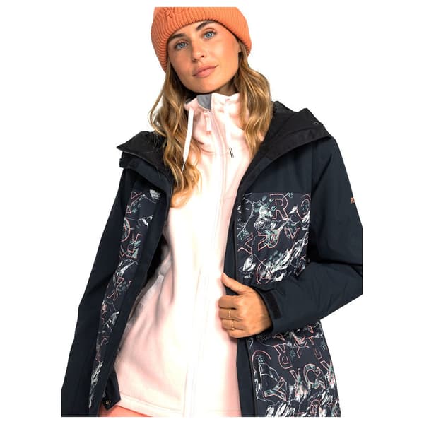 Roxy Galaxy Jakke Sort L Kvinde