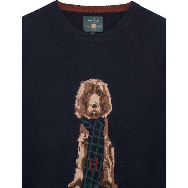 Hackett Harry Intarsia Trøje Blå XL Mand