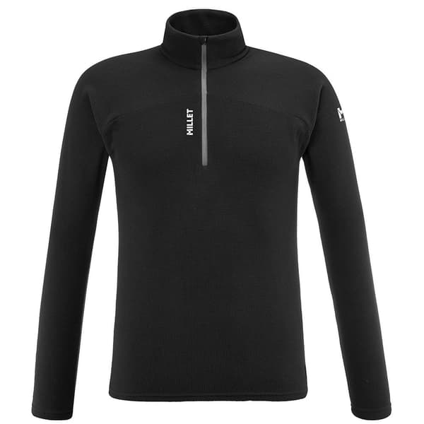 Millet K Lightgrid Fleece Med Halv Dragkedja Svart S Man